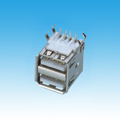 PH USB A/F DIP 90° 雙層