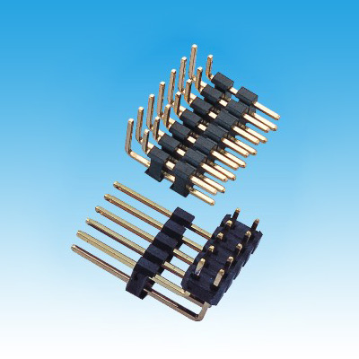 PH 2.54mm Dual Row R/A Dual Base Pin Header